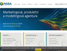 Tablet Screenshot of masa-agency.cz